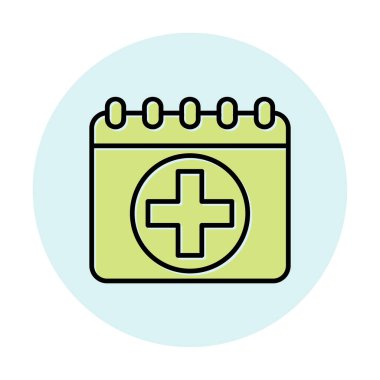 Takvim simgesi, vektör illüstrasyonu basit tasarım