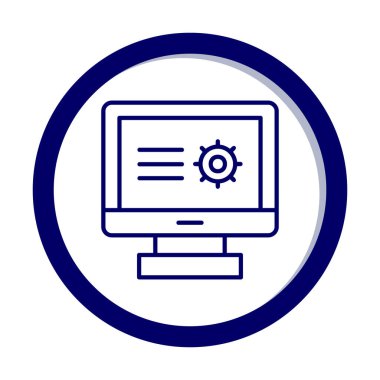 Basit Araştırma simgesi, vektör illüstrasyonu