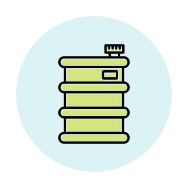 Fıçı ikonu. Vektör İllüstrasyonu