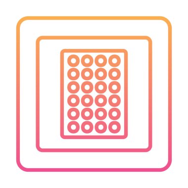 Nikotin Yaması ikon vektör illüstrasyon tasarımı