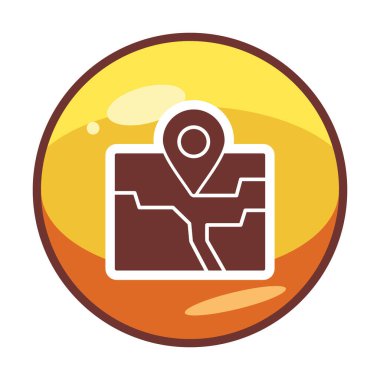 pin konumu konum ikon vektör illüstrasyon tasarımı