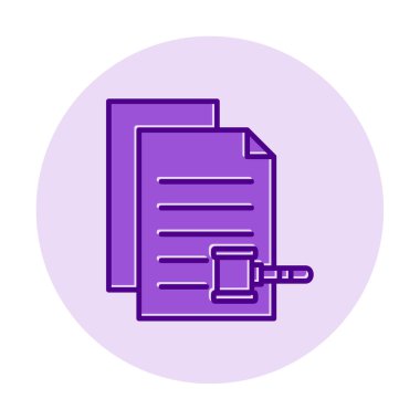 belgelerin vektör çizimi simgesi  