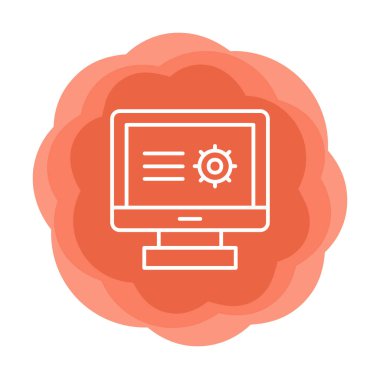 Basit Araştırma simgesi, vektör illüstrasyonu