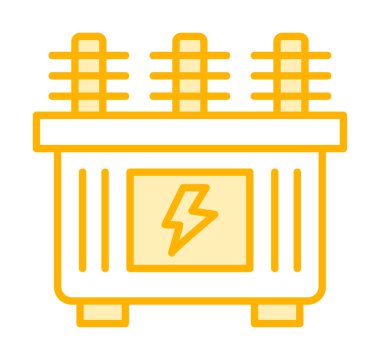 Batarya güç ikonu vektör illüstrasyonu. Dönüştürücü                         