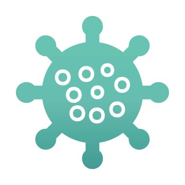 Corona virüs simgesi, covid-19 salgın hastalık sembolü, çizgi biçimi vektör simgesi