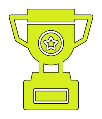 kupa simgesi, vektör çizimi