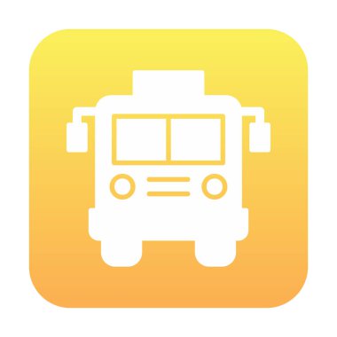 bus simgesi, vektör illüstrasyonu