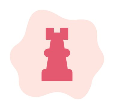 Satranç kalesi için vektör simgesi