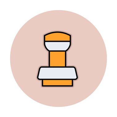 Dolu taslak biçiminde damgalama simgesi