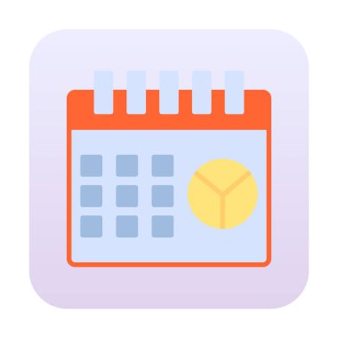 Barış Günü takvim sayfası simgesi, vektör illüstrasyonu