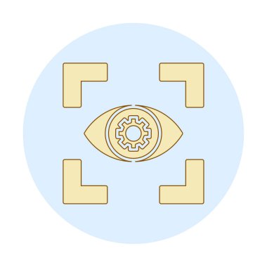 Göz vektör ikonu tasarım şablonu. Görüş konsepti                   