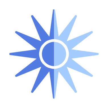 Optik radyasyon işareti vektör düz simgesi 