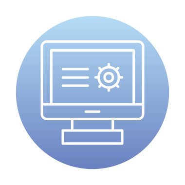 Basit Araştırma simgesi, vektör illüstrasyonu