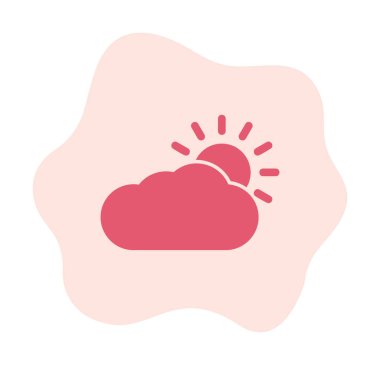 Hava durumu simgesi, vektör illüstrasyonu 