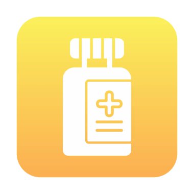 Tıbbi ikon vektör çizimi. Aşı               