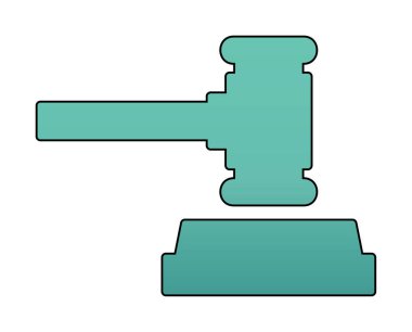 açık artırma çekiç ikonu vektör illüstrasyon tasarımı