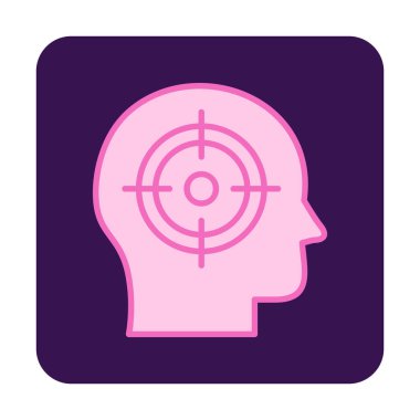 hedef simge, vektör illüstrasyonu basit tasarım