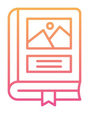 Fotoğraf Albümü vektör simgesi modern vektör illüstrasyonu