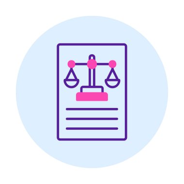 Basit yasalar simgesi vektör illüstrasyonu