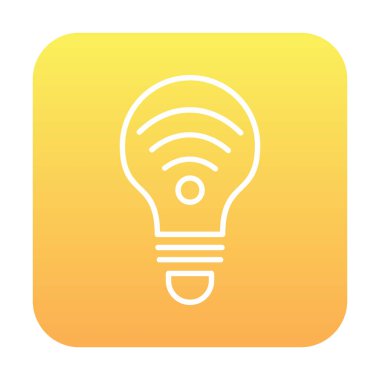 Ampul Ağı simgesi basit bir çizim. Akıllı Ampul                                                     