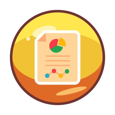 Analiz web simgesi vektör illüstrasyonu    