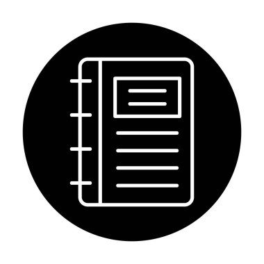 Not defteri web simge vektör çizim