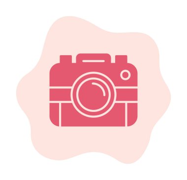 fotoğraf makinesi simgesi, vektör illüstrasyonu 