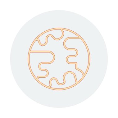 earth icon, vector illustration simple design