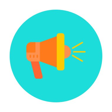 hoparlör, megafon simgesi. vektör çizim.  