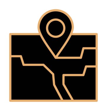 pin konumu konum ikon vektör illüstrasyon tasarımı