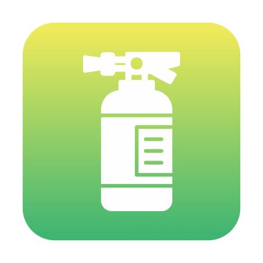 Basit bir yangın söndürücü. Web simgesi vektörü