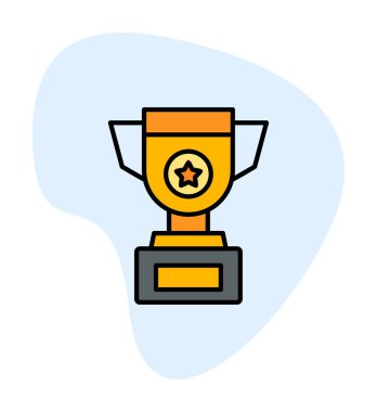 kupa simgesi, vektör çizimi