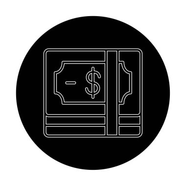 para düz simgesi, vektör illüstrasyonu