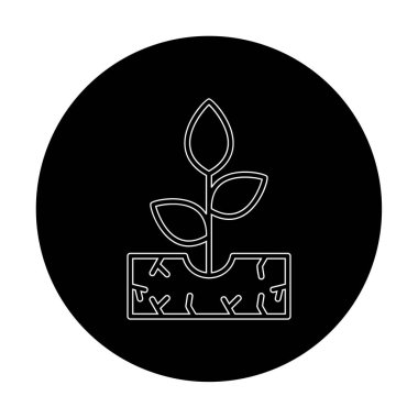 filizlenme simgesi, vektör illüstrasyonu  