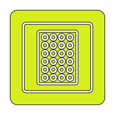 Nikotin Yaması ikon vektör illüstrasyon tasarımı