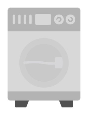 çamaşır makinesi simgesi. Basit resimleme