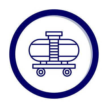 Tren, vagon nakliye ikonları. Kargo için lojistik resimler