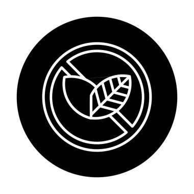 Basit Tütün Günü simgesi, vektör illüstrasyonu