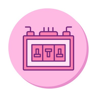 Sigorta kutusu mu? Web simgesi basit tasarım