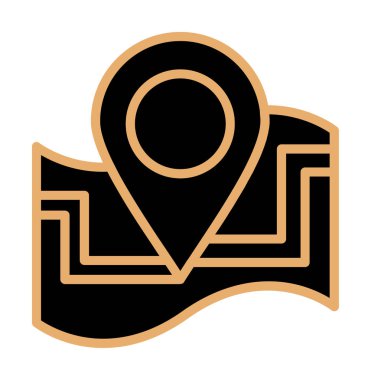 harita işareti simgesi. vektör çizim 