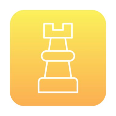 Satranç kalesi için vektör simgesi