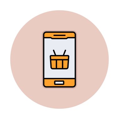 alışveriş sepeti ile smartphone