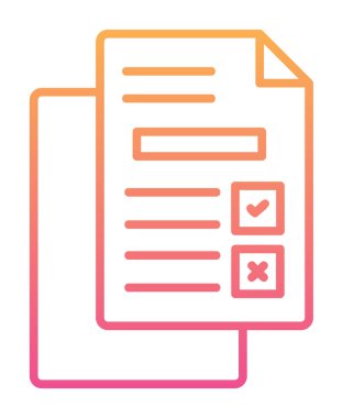 belgelerin vektör çizimi simgesi  