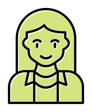 vektör kadın turist avatar karakteri 