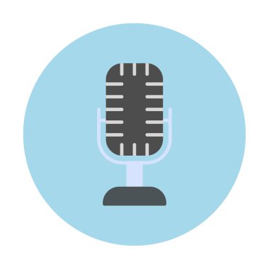 mikrofon web simge vektör çizim 
