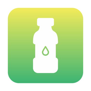 su şişesi simgesi, vektör illüstrasyonu    