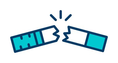 Basit Sigara İçilmez alanı simgesi, vektör illüstrasyonu