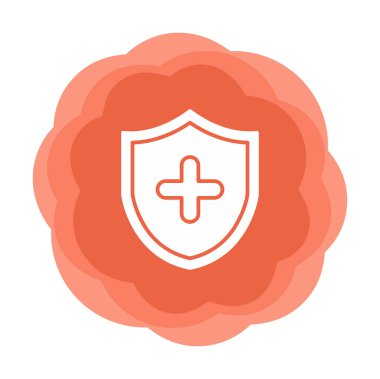 çapraz simgeli kalkan, vektör illüstrasyonu 