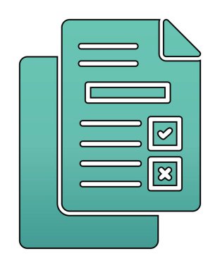 belgelerin vektör çizimi simgesi  