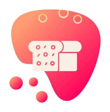 Gıda simgesi, Ekmek 'in vektör illüstrasyonu                    